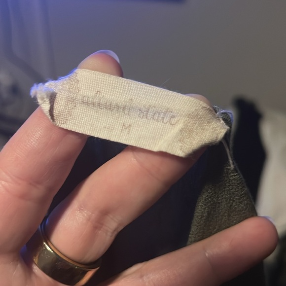 beautiful olive green maxi dress button down. - Picture 6 of 8